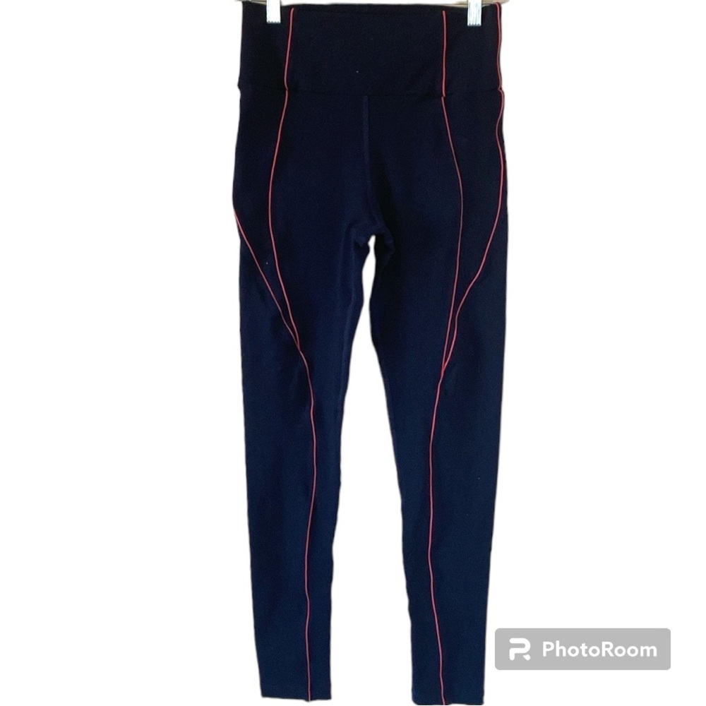 925 Fit Black Legging Style 133 Pink Trim Size Large